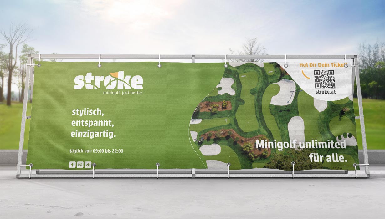 stroke minigolf corporate design