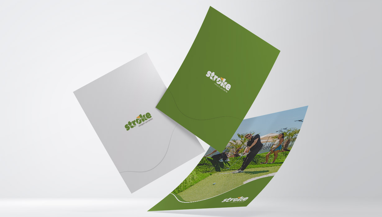 stroke minigolf corporate design
