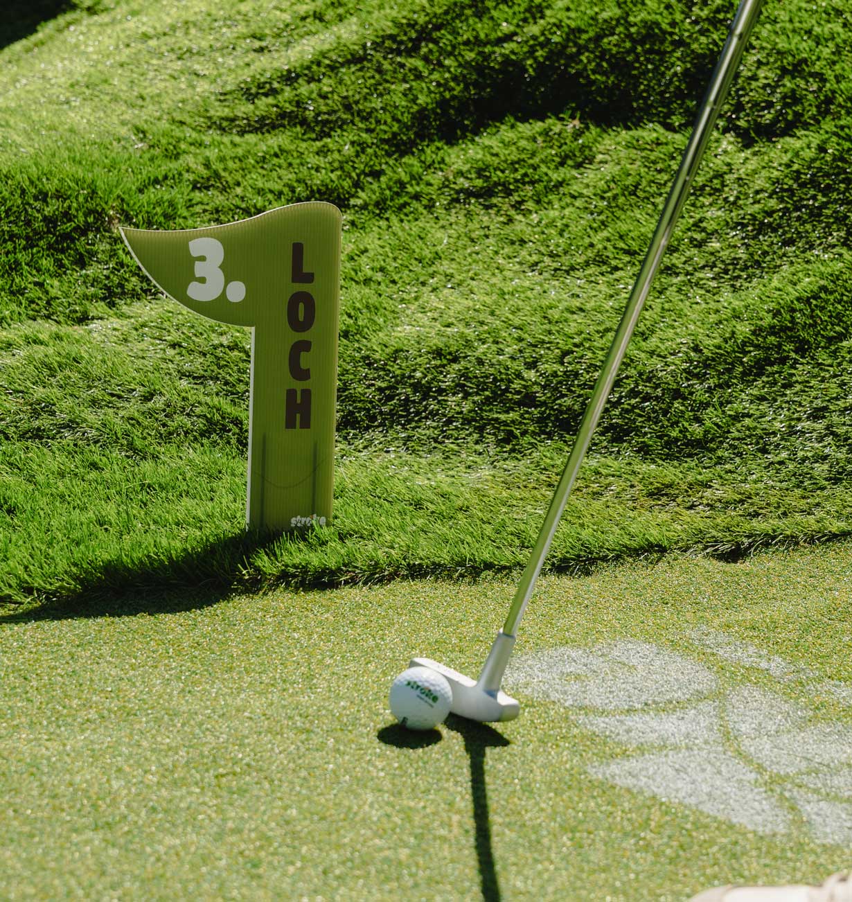 stroke minigolf Branding