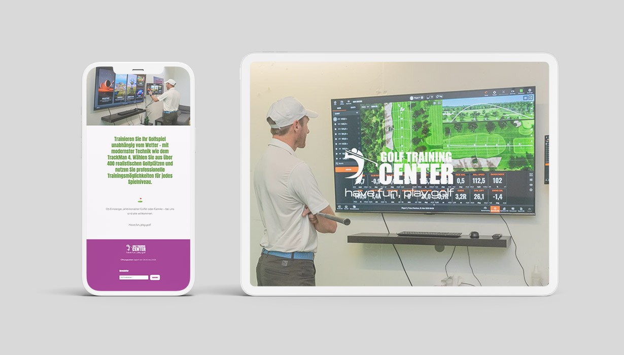 Golf Training Center Website