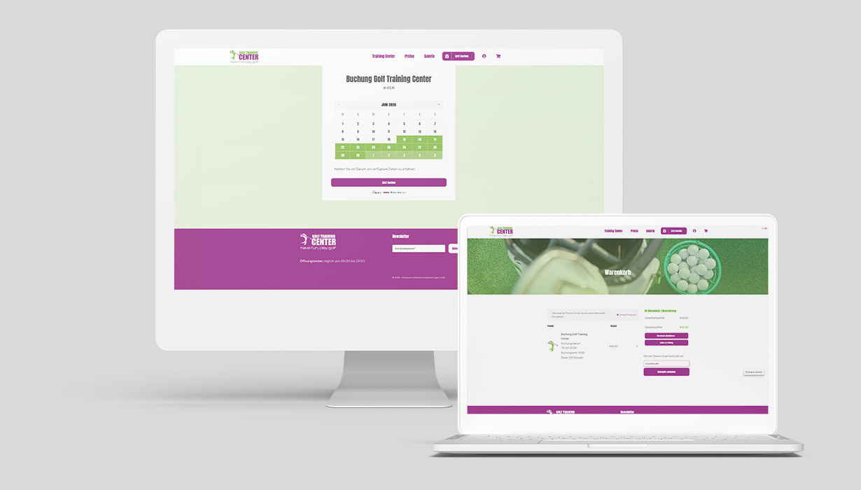 Golf Training Center Website
